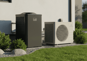 pompa di calore e condizionatore per riscaldare ambienti domestici o aziendali